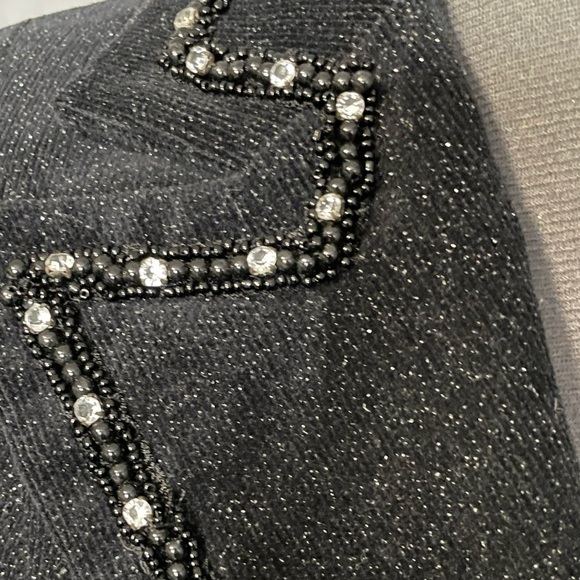EUC-Bisou Bisou sparkly black jacket - Picture 3 of 7